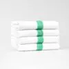 22x44 Green Center Stripe Workout Towel