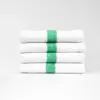 22x44 Green Center Stripe Workout Towel