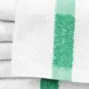 22x44 Green Center Stripe Workout Towel