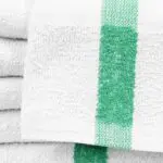 22x44 Green Center Stripe Workout Towel