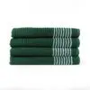 22x44 Green w/ White Stripes Super Gym Towel