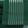 22x44 Green w/ White Stripes Super Gym Towel