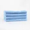 Stack of 22x44 Sky Blue Bench Towels