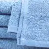 Closeup of 22x44 Sky Blue Bench Towels