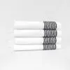 White with Black Stripes Golf Caddie Towels