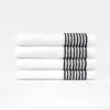 White with Black Stripes Golf Caddie Towels