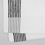 White with Black Stripes Golf Caddie Towels