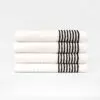 22x44 White Black Stripes Golf Caddie Towel St2244 White Blk Bgrade 1