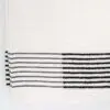 22x44 White Black Stripes Golf Caddie Towel St2244 White Blk Bgrade 1