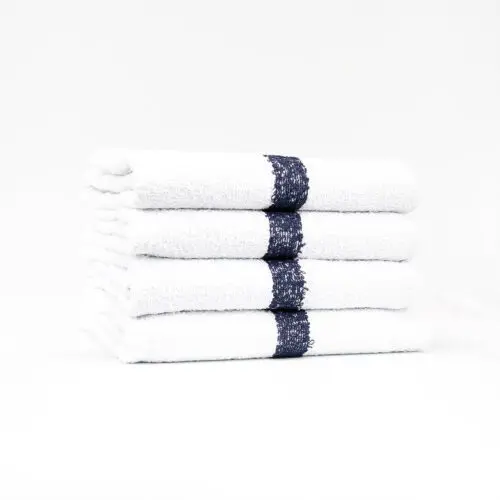 Black Center Stripe Workout Towels