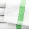 Green Center Stripe Workout Towels