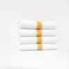 Yellow Center Stripe Workout Towels