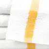 Yellow Center Stripe Workout Towels