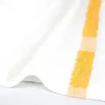 Yellow Center Stripe Workout Towels