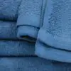 Closeup of 24x50 Porcelain Blue Locker Room Towels