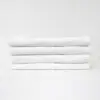 Stack of 24x50 White Bath Towels 10.50lb