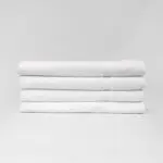 Stack of 27x52 White Bath Towels