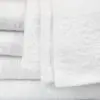 Closeup of 27x52 White Bath Towels
