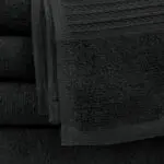 Closeup of 27x54 Black Towel