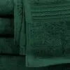 Closeup of 27x54 Hunter Green Towel Green
