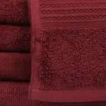 Closeup of 27x54 Maroon Towel