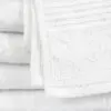 Closeup of 27x54 Premium White Bath Towels
