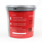 Back of 2xl GymWipes 3 Gallon Dispenser Bucket