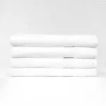 Stack of 30x60 White Bath Sheet Towels