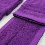 Purple Football Quarterback Towel 4x12