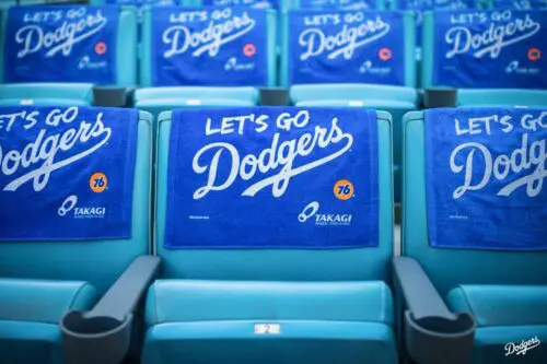 Dodgers Promotional Rally Towel Example