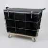 Exterior Frame Travel Laundry Cart Black