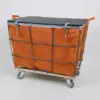 Exterior Frame Travel Laundry Cart Orange