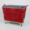 Exterior Frame Travel Laundry Cart Red
