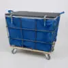 Exterior Frame Travel Laundry Cart Royal Blue