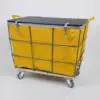 Exterior Frame Travel Laundry Cart Yellow