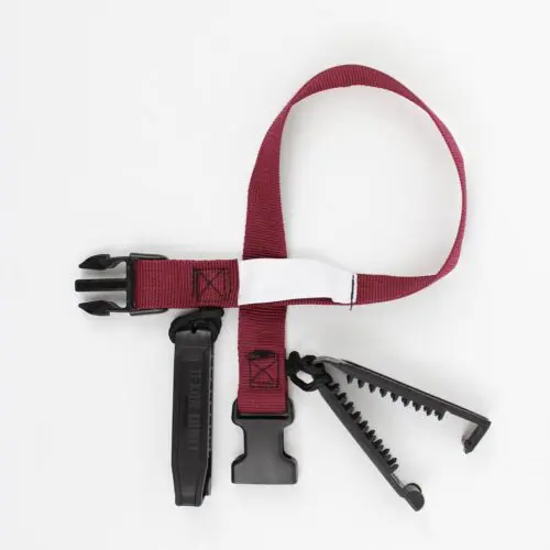 Laundry Loops Straps with Double Clip - Maroon