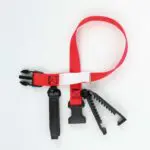 Laundry Loops Straps with Double Clip - Red
