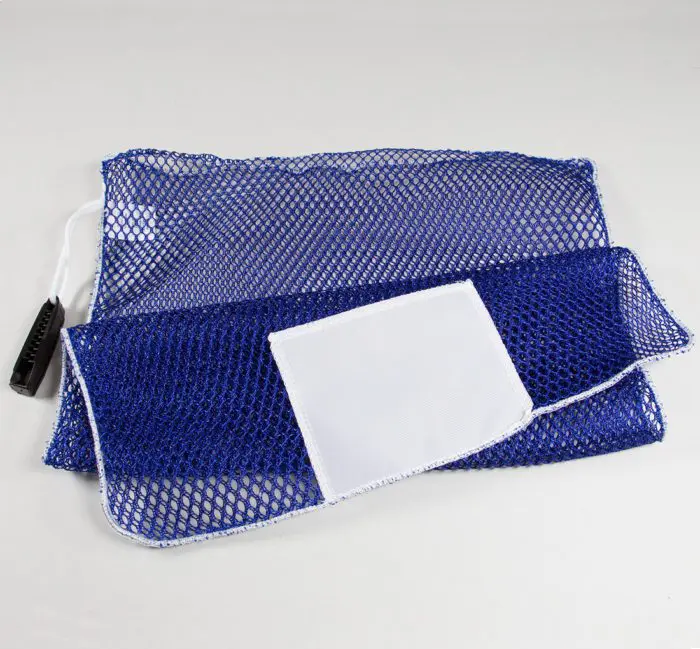 Mesh Alligator Clip Laundry Bags Royal Blue