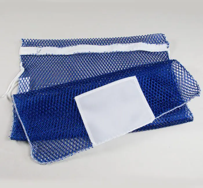 Mesh Zipper Laundry Bags Royal Blue