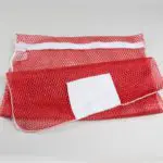 Mesh Zipper Laundry Bags Red