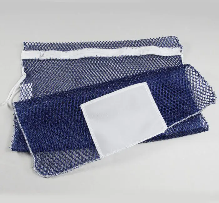 Mesh Zipper Laundry Bags Navy Blue