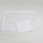 Mesh Zipper Laundry Bags White