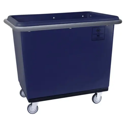 Poly Bumper Laundry Cart on Wheels