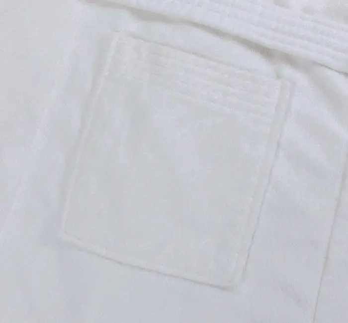 R145wht 48×60 White Bathrobe Pocket