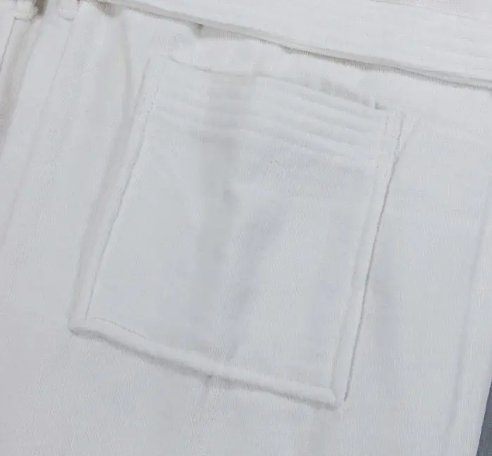 R148wht 48×60 White Bathrobe Pocket