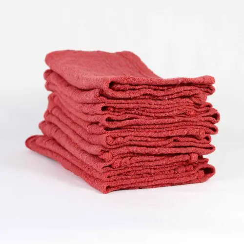 Red Shop Rags in Bulk