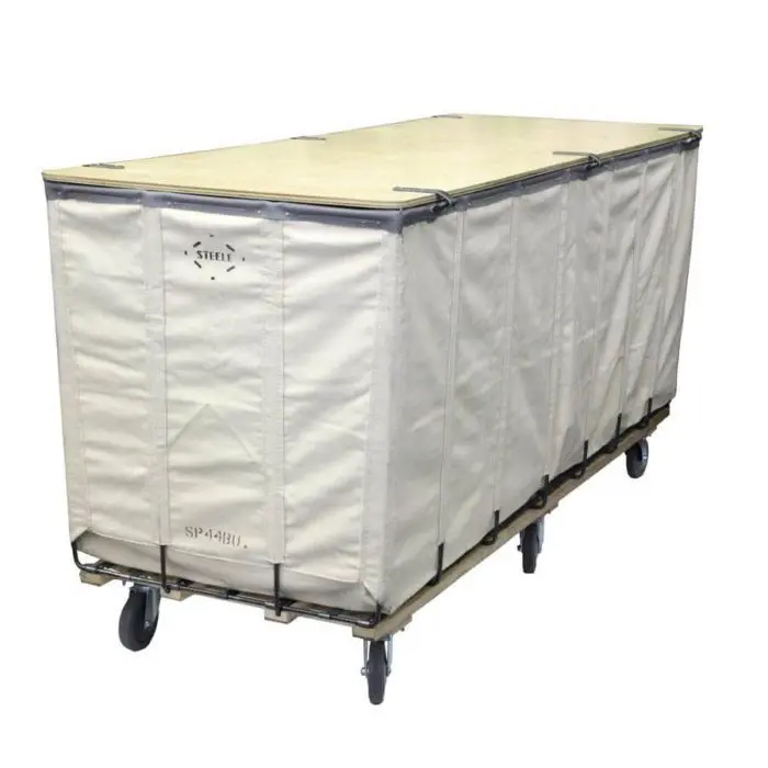Steele Canvas Cart 44 Bu With Wood Lid