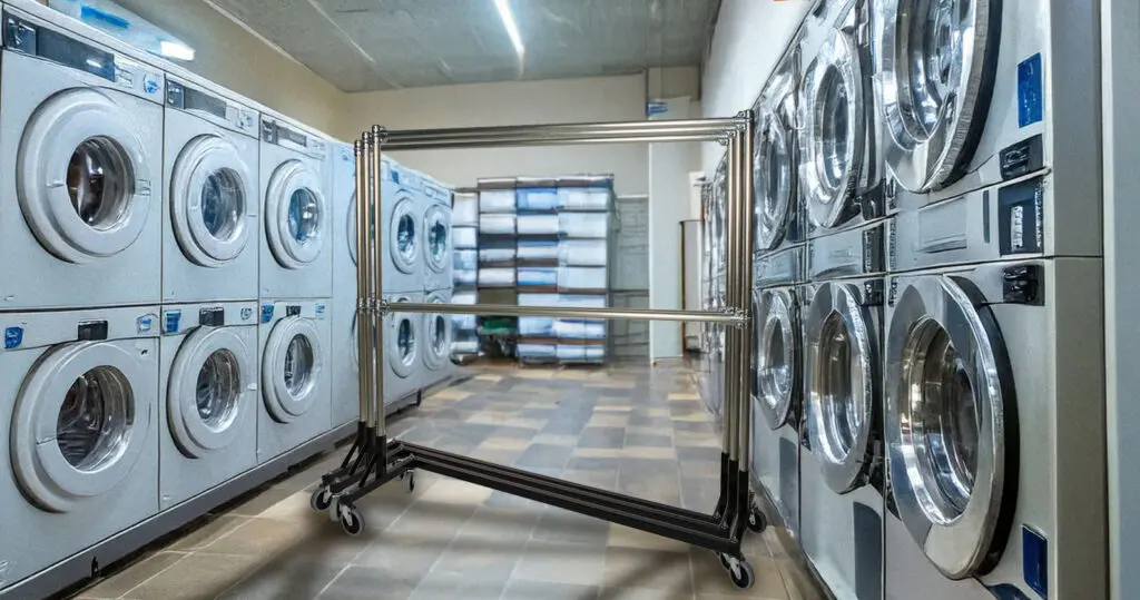 Z Rack; Industrial Clothing Racks Nested