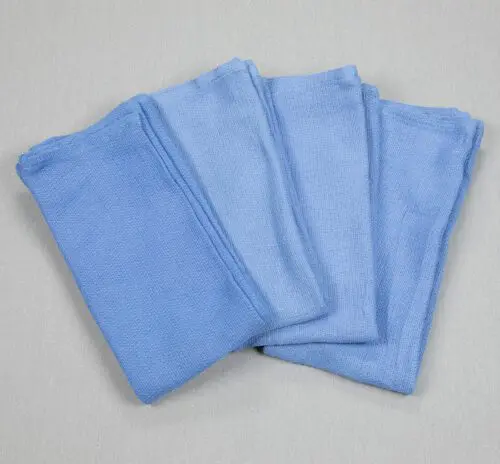 Blue Huck Surgical Towels, reclaimed surgical towels, surgical towels