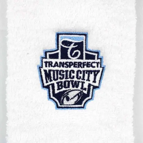 Custom Embroidered Football Towel Music City Bowl